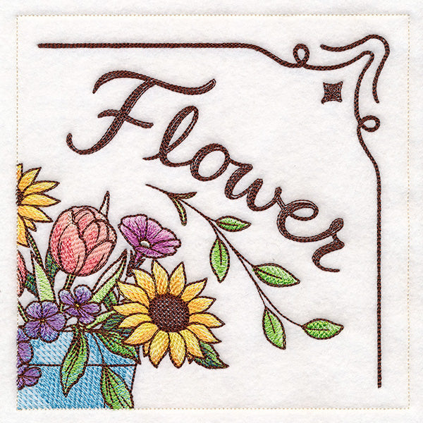 Flower Market Sign Panel 2