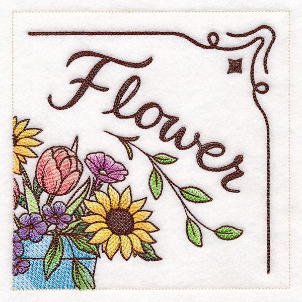 Flower Market Sign Panel 2