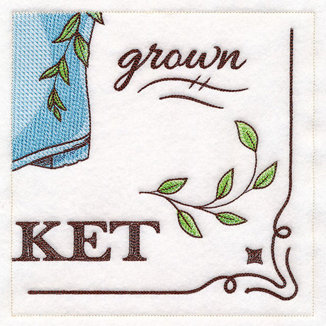 Flower Market Sign Panel 4