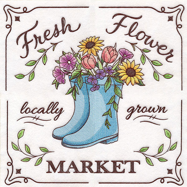 Flower Market Sign Panel 4