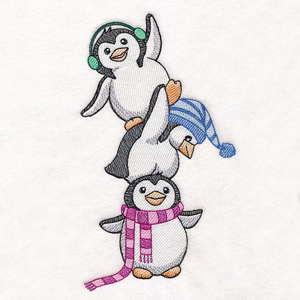Winter Penguin Stack