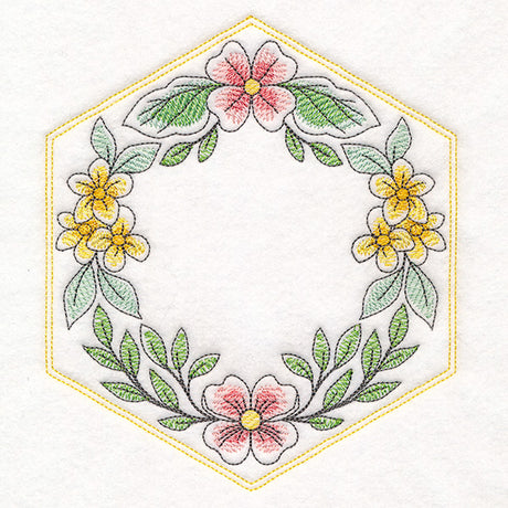 Sweet As Can Bee Quilt Hexagon 1