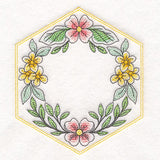 Sweet As Can Bee Quilt Hexagon 1