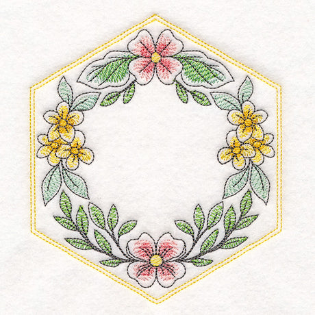 Sweet As Can Bee Quilt Hexagon 1