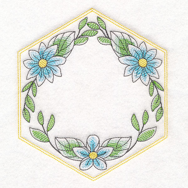 Sweet As Can Bee Quilt Hexagon 3