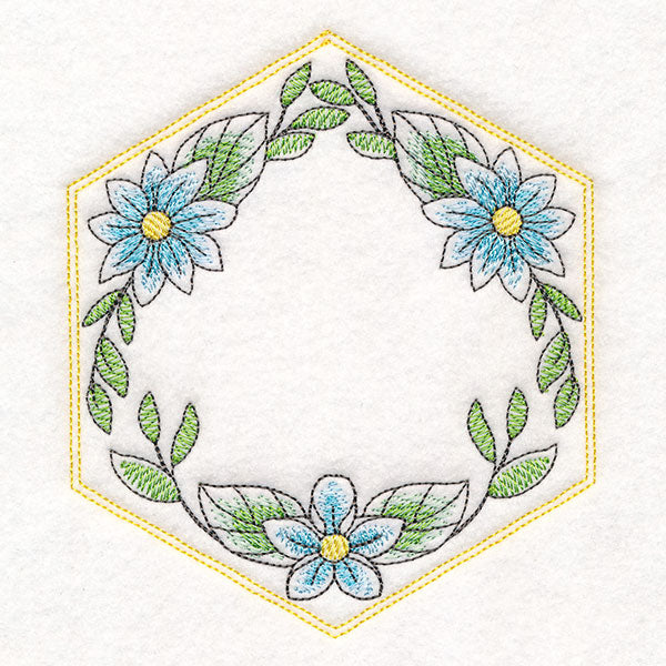 Sweet As Can Bee Quilt Hexagon 3