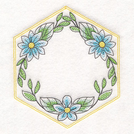 Sweet As Can Bee Quilt Hexagon 3