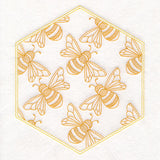 Sweet As Can Bee Quilt Hexagon 4