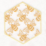 Sweet As Can Bee Quilt Hexagon 4