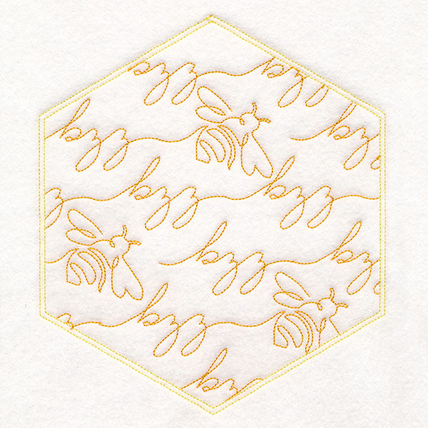 Sweet As Can Bee Quilt Hexagon 6