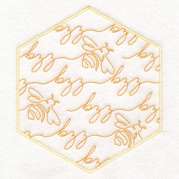 Sweet As Can Bee Quilt Hexagon 6