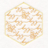 Sweet As Can Bee Quilt Hexagon 6