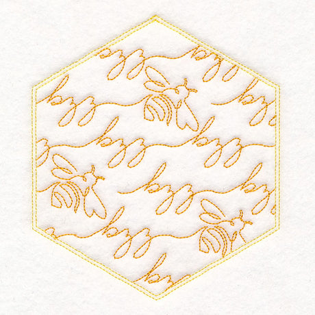 Sweet As Can Bee Quilt Hexagon 6