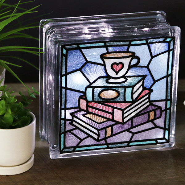 Stained Glass Books & Tea Square