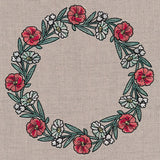 Poppies in Bloom Wreath