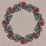 Poppies in Bloom Wreath