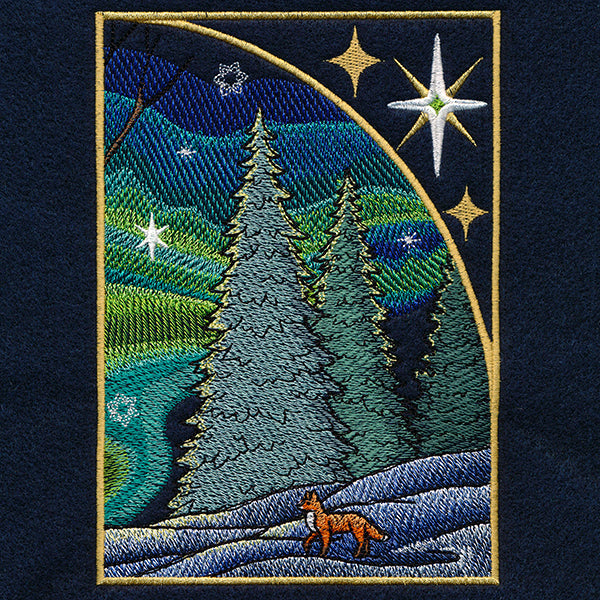 Northern Lights Blue Jays Panel Scene - Upper Right