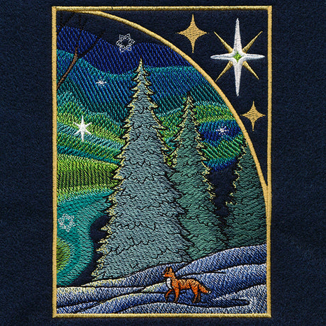 Northern Lights Blue Jays Panel Scene - Upper Right