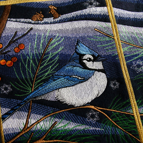 Northern Lights Blue Jays Panel Scene - Bottom Left