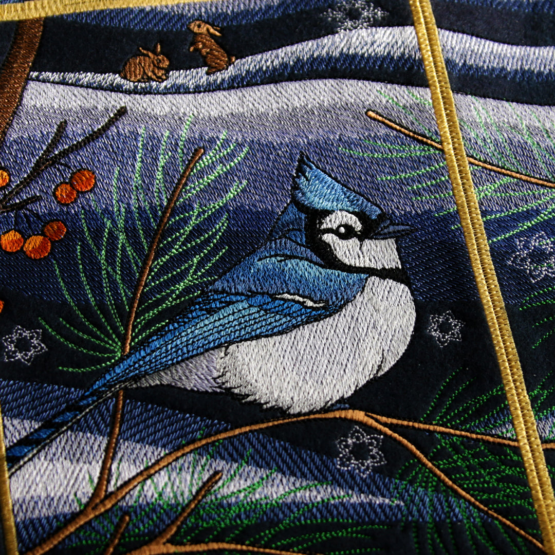 Northern Lights Blue Jays Panel Scene - Bottom Left