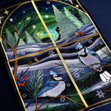 Northern Lights Blue Jays Panel Scene - Bottom Left