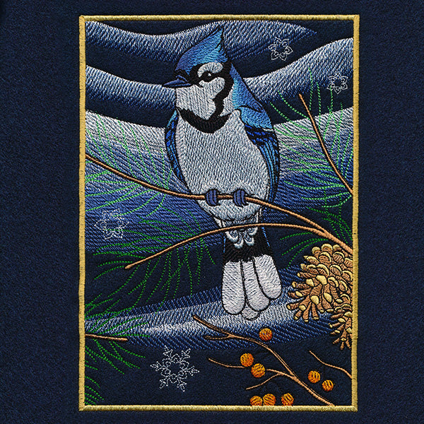Northern Lights Blue Jays Panel Scene - Bottom Right