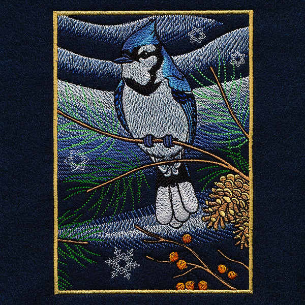 Northern Lights Blue Jays Panel Scene - Bottom Right
