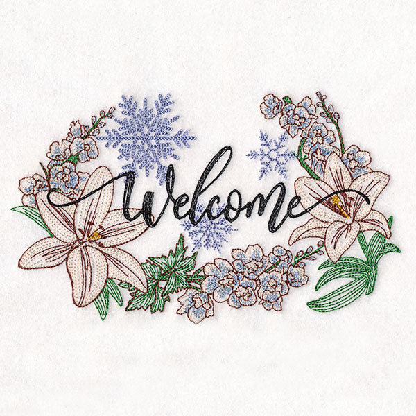 Winter Welcome with Flowers