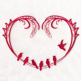 Birds on a Wire Heart