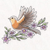 Birds & Blooms - European Robin