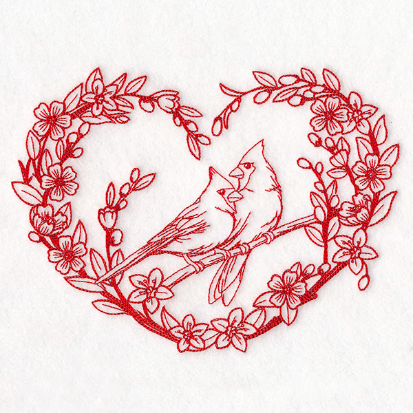 Very Tweet Cardinals Wreath (Vintage)