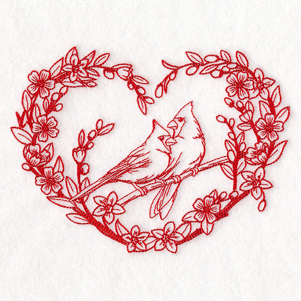 Very Tweet Cardinals Wreath (Vintage)