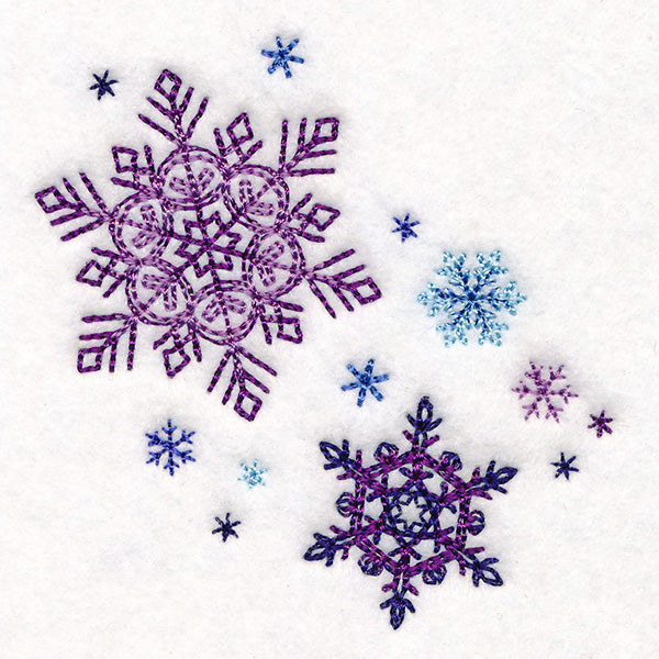 Delicate Snowflakes Corner