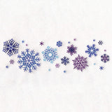 Delicate Snowflakes Border