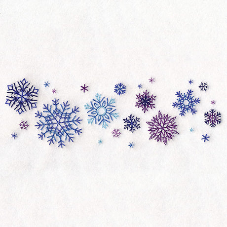 Delicate Snowflakes Border