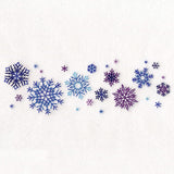 Delicate Snowflakes Border