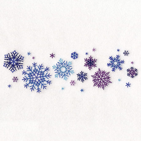 Delicate Snowflakes Border