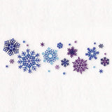 Delicate Snowflakes Border