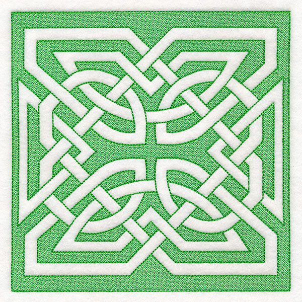 Celtic Knotwork Square 3 (Trapunto)