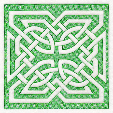 Celtic Knotwork Square 3 (Trapunto)