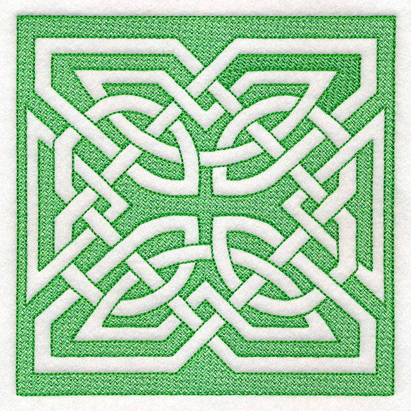 Celtic Knotwork Square 3 (Trapunto)