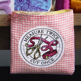 Measure Twice Cut Once Stamp