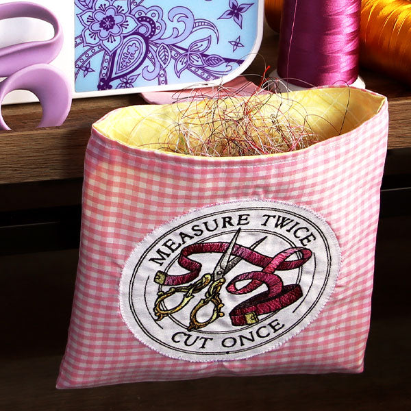 Measure Twice Cut Once Stamp