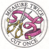 Measure Twice Cut Once Stamp