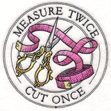Measure Twice Cut Once Stamp