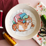 Sleeping on Fabric Kitty