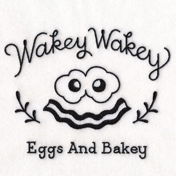 Saucy Kitchen Sayings - Wakey Wakey Eggs And Bakey