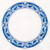 Delft Blue Mandala Narrow Wreath