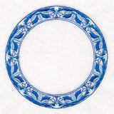 Delft Blue Mandala Narrow Wreath