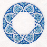 Delft Blue Mandala Wreath